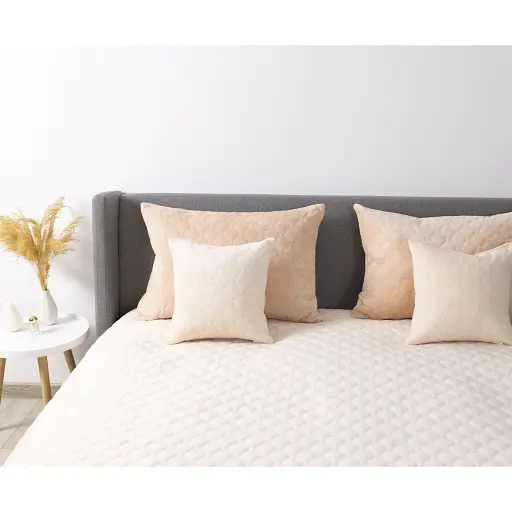 Подушка декоративна ТЕП Velour Персиковий 40 x 40 см (3-00437_29237) - фото 3