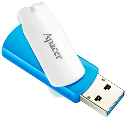 Flash Drive Apacer AH357 128GB USB 3.2 (AP128GAH357U-1) Blue/White - фото 2