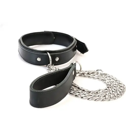 Нашийник з повідцем з екошкіри Art of Sex - Leash and Collar Emoji