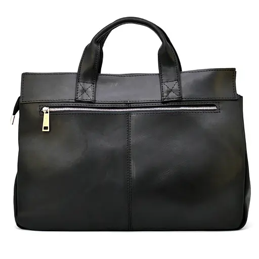 Чоловіча шкіряна сумка TARWA 30х39х12 см sum0026079 - фото 4