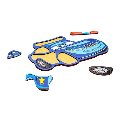 Дитячий пазл-вкладиш "Поліцейська машинка" PuzzleOK Puz-22966, 8 елементів - фото 2