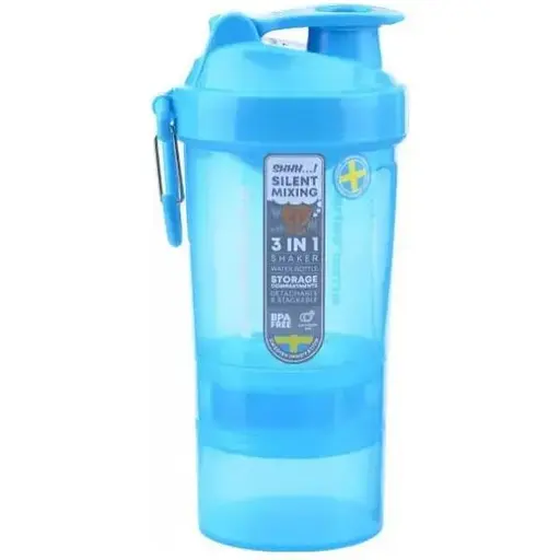 Шейкер спортивний SmartShake Original2GO 600 мл Neon Blue (10560102) - фото 1