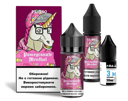 Набор компонентов для самозамеса солевой Flavorlab FL350 30 мл (Pomegranate Menthol Гранат Ментол, 0-65 мг)