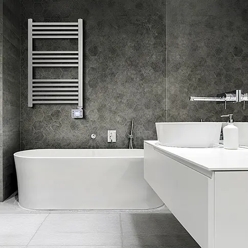 Електричний LED обігрівач для ванної кімнати Camry Adler 7824, 600 Вт - фото 9