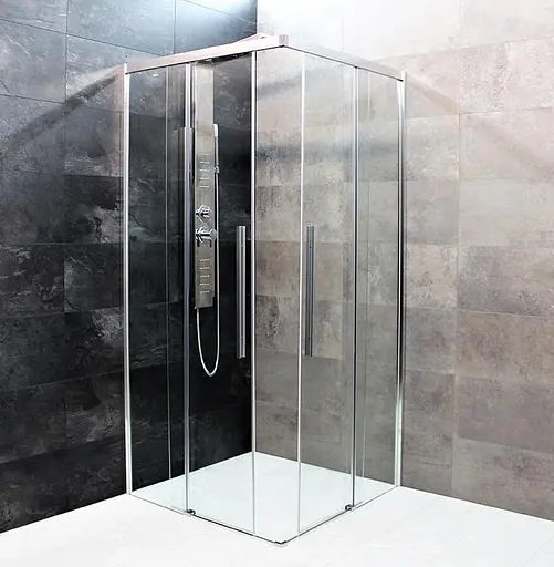 Душевая кабина Dusel DL194 Chrome 100x100, Универсальная, прозрачная, хром, 100x100 - фото 10