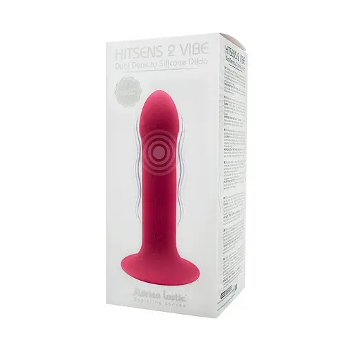 Ділдо з вібрацією Adrien Lastic Hitsens 2 Pink, відмінно для страпону, макс діаметр 4 см, довжина 17,2 см - фото 6