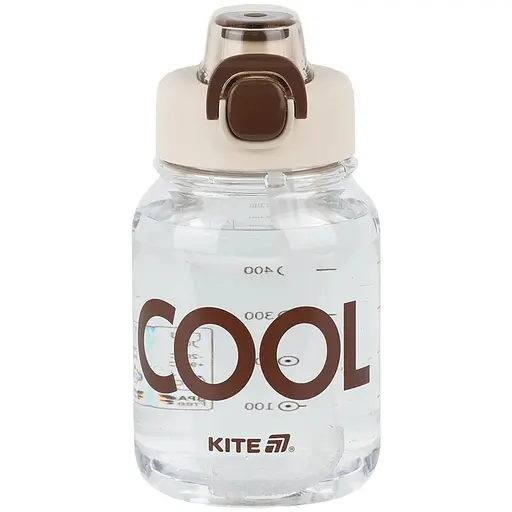 Пляшечка для води Kite Cool 700 мл біло-коричнева (K25-1217-1)