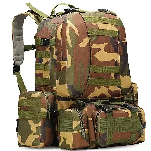 Тактический рюкзак 52л из ткани Oxford Камуфляж