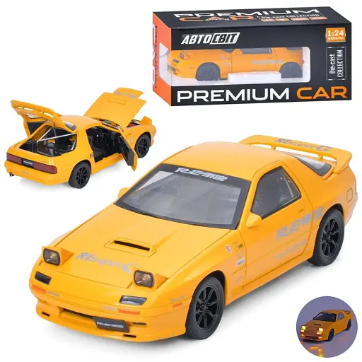 Машина АвтоСвит, 1:24, металл, инерция, звук, свет, двери