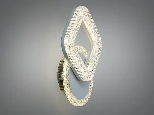 Світлодіодне бра Romin чорне 17 Вт з ланцюжком кругле - фото 3