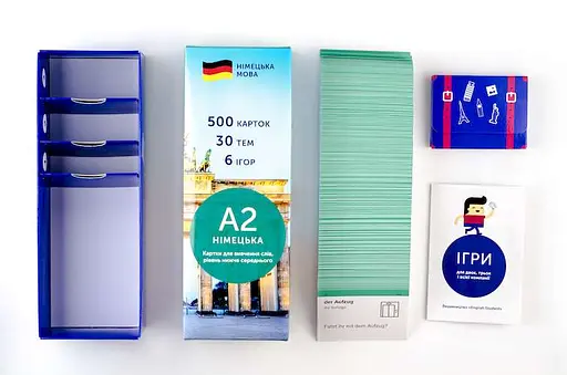 Настільна гра English Student Картки для вивчення німецької мови Нижче середнього English Student A2 (укр.) (59122578) - фото 6