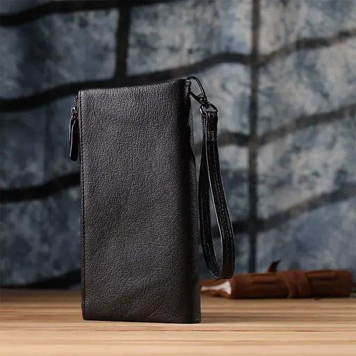 Кожаный кошелек на три отделения ST Leather 20.5х10.5х3 см acs0029687 - фото 10