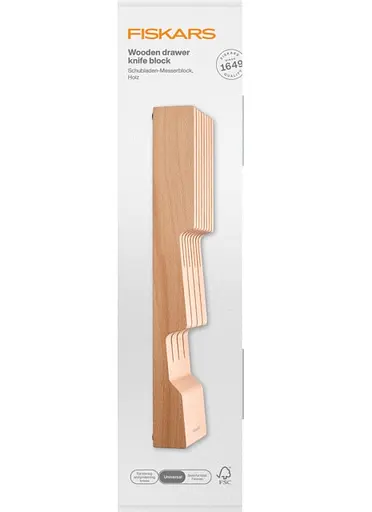 Подставка для хранения ножей Fiskars All Steel деревянная (1062890) - фото 5
