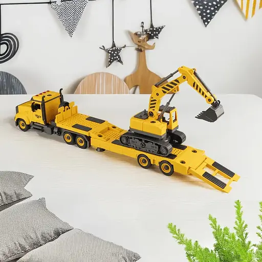 Машинка-конструктор Otamanko Автоконструктор Вантажівка тягач з екскаватором - фото 6