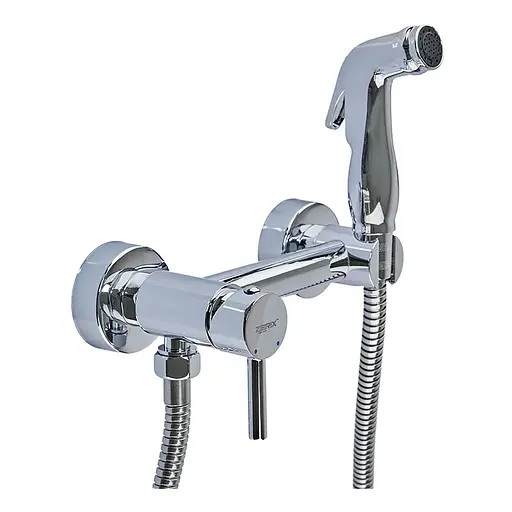 Змішувач для гігієнічного душу зовнішнього монтажу Zerix LR5398-6 ZX4736, Хром - фото 1