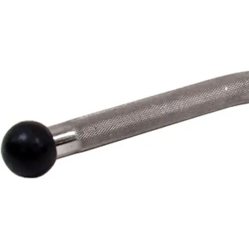 Ручка для верхньої тяги York Fitness V-подібна багатофункціональна з гумовими наконечниками, хром - фото 2