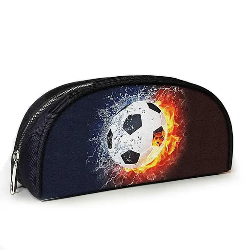 Пенал шкільний для футболіста з принтом Футбольний м'яч 23х10х8 см дитячий для хлопчика (3947)