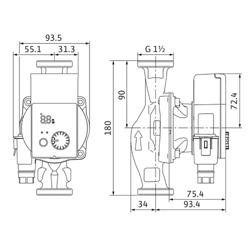 Циркуляционный насос Wilo Yonos PICO 25/1-4 (4215513) - фото 2
