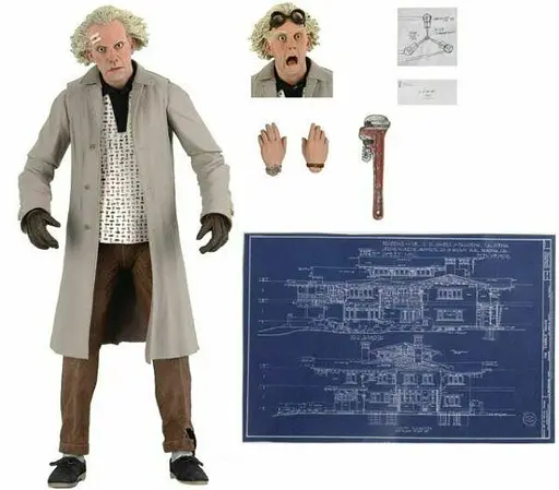 Фигурка Neca Док Браун Назад в будущее Doc Brown Back to the Future 17см WST N BTF 17 - фото 2