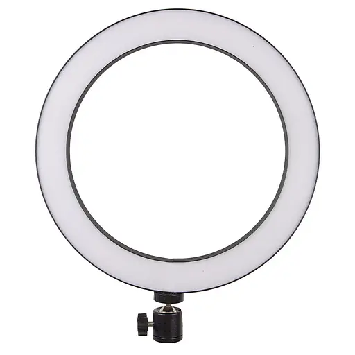 Кільцева світлодіодна LED лампа Flat Ring 8" Black