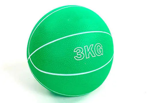 Медбол EasyFit MedicBall 3 кг медицинский мяч-слэмбол без отскока Зеленый (EF-8407-3) - фото 1