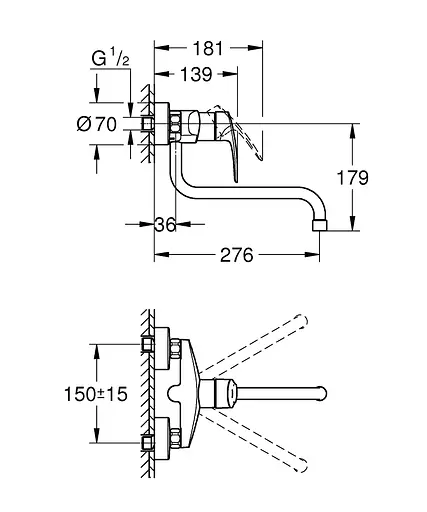 Смеситель для кухни Grohe Eurosmart 32224003 Хром - фото 4
