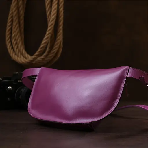 Шкіряна жіноча сумка бананка Shvigel 23х13х5 см sum0020186 - фото 7