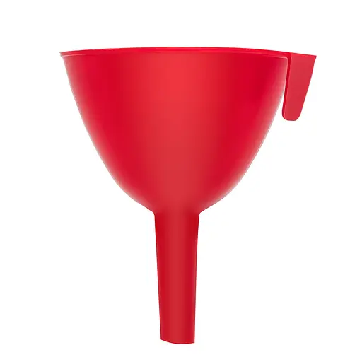 Лейка сливная воронка Ø 8.8 см пластиковая с ситом, Kitchette Красный 85905 - фото 3