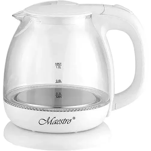 Чайник стекло Maestro MR-055 White