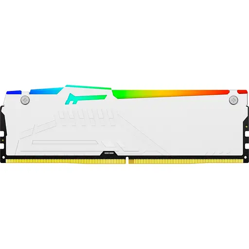 Модуль пам'яті для комп'ютера DDR5 16GB 5200 MHz FURY Beast White RGB Kingston Fury (ex.HyperX) (KF552C40BWA-16) - фото 3