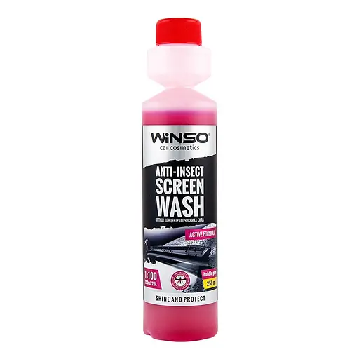 Літній очисник скла Winso Anti-Insect Screen Wash 1:100 Bubble Gum концентрат 250 мл