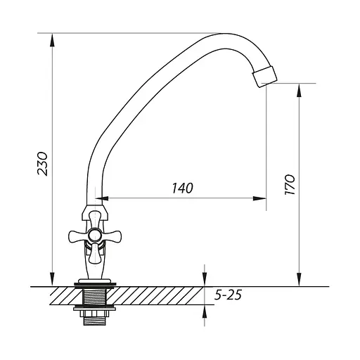 Монокран Zerix Tzf 605 ZX0093, Хром - фото 2