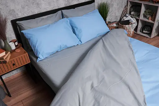 Комплект постельного белья Moon&Star Бязь Gold Люкс Nordic Gray King Size 220x240 наволочки 4х50х70 - фото 4