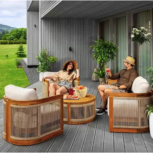 Комплект садовой мебели Di Volio Groseto бежевый - фото 7