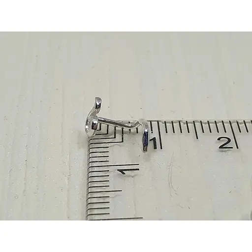 Серебряная серьга-пирсинг в нос Dear. 1054С - фото 4