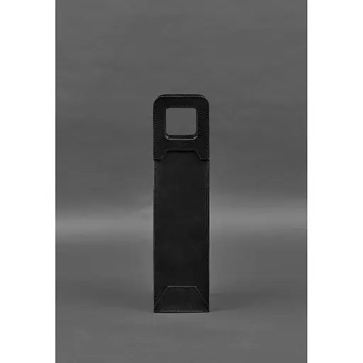 Кожаный чехол для вина BlankNote Crazy Horse 2.0 черный  - фото 5