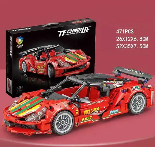 Конструктор Машина, 48001, 471 деталь, інерція, гумові колеса, 52x35x8 см - фото 2