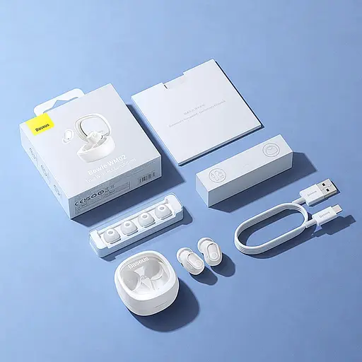 Навушники Baseus TWS Bowie WM02 TWS white (NGTW180002) - фото 7