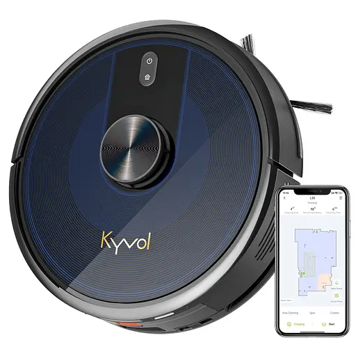 Робот-пилосос Kyvol Cybovac L30 Lidar 210 ml+210 ml 2600 mA 2500 pa Google Assistant Amazon Alexa - фото 2