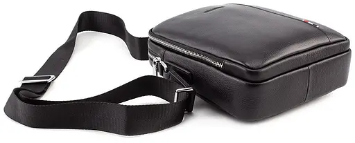 Чоловіча шкіряна сумка месенджер Marco Coverna 24х20х7 см sum0022242 - фото 7