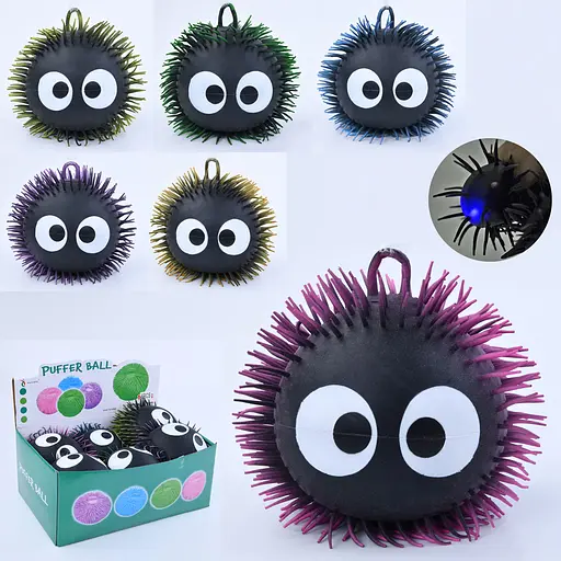 Е-ежик антистресс, 20 см, свет, короткая ручка, на батарейках, 6 цветов, 40x17x26.5 см - фото 2