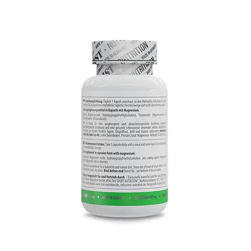 Магний MST Healthy Magnesium 400 mg, 90 вегакапсул для поддержания нервной системы - фото 3