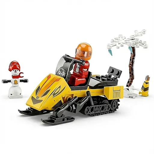 Детский конструктор SLUBAN M38-B0951 – Снежный транспорт с героем и снеговиком, 115 элементов