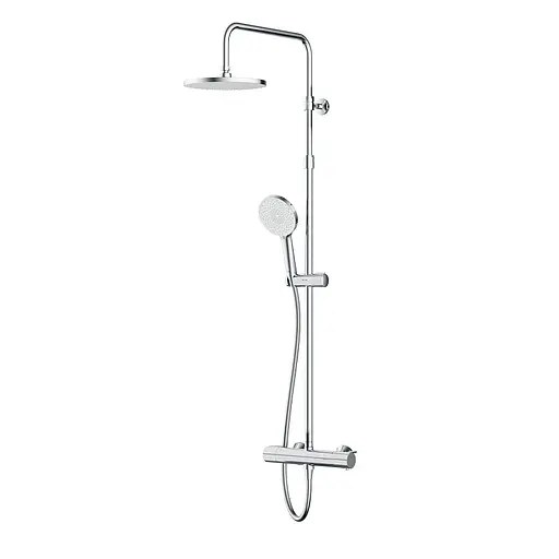 Душова система з термостатом Am.Pm X-Joy верхній душ 220 мм F0785A400, Хром - фото 2