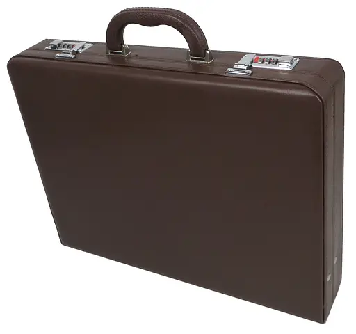 Тонкий чоловічий кейс, дипломат із еко шкіри Portfolio 44х33х8 см 000282185 - фото 2