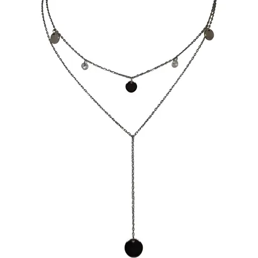 Серебряное колье Диама с фианитами. Артикул 51011116833