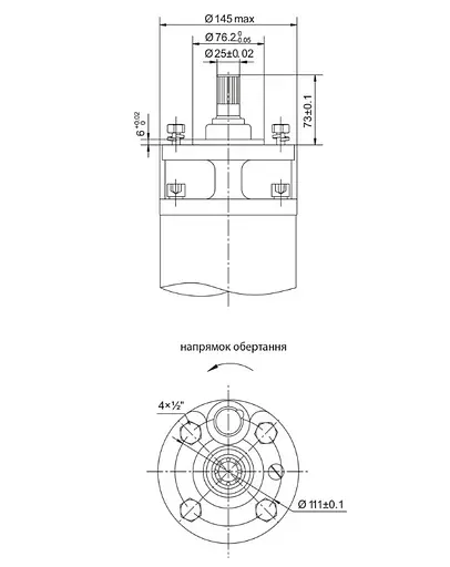 Насос відцентровий свердловинний DONGYIN 6SP60-9 380В 18.5кВт H 126(70)м Q 1300(1000)л/хв Ø145мм +пульт (з 3х частин) (7777663) - фото 3