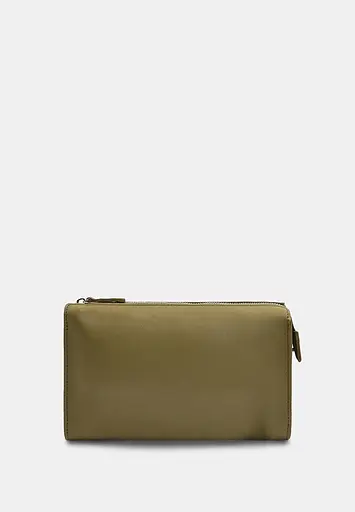 Шкіряний млатч оливковий краст - фото 6