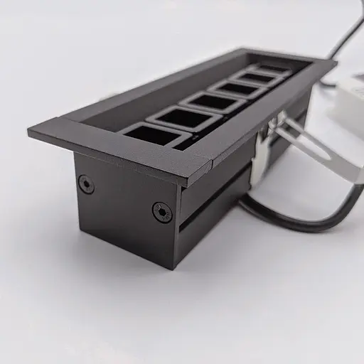 Встраиваемый светильник Skarlat RSL74167 12x2W BK+GD 3000K - фото 4