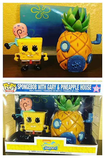 Фігурка Funko Pop SpongeBob SquarePants Губка Боб Квадратні Штани з Ананасом 10см cartoon SB02 - фото 4